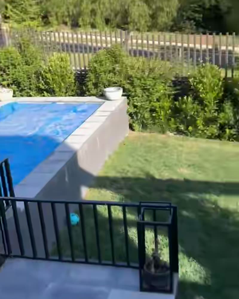 Terraza y piscina · Lo Barnechea